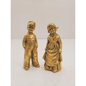 Mid-Century Brass Man and Woman - Modern Sleek Lines With A Beautiful Pa…